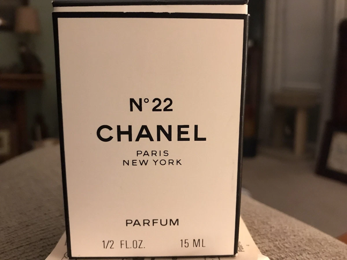 Vintage Chanel NO 22 Pure Parfum-1/2 fl. oz/15 ml-New in box-Double Boxed