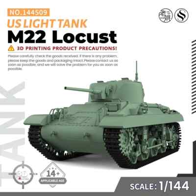 MRY-SFW SS144509 1/144 Military Model Kit US M22 Locust Light Tank