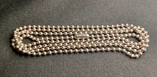 24" Stainless Steel USA Military Marines Army Navy 2.4mm Ball Bead Dog Tag Chain