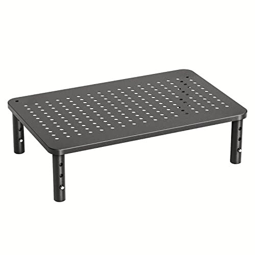 Monitor Stand, Monitor Stand Riser 3 Height Adjustable, Monitor Riser Black-image