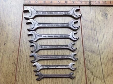 7 Vintage Drop Forged Steel Western Germany 🇩🇪 AF Spanners 7/8"to 1/4"AF.