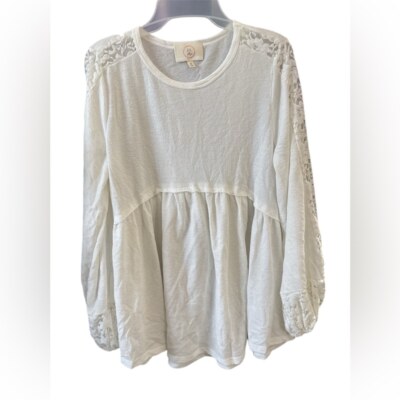 Ella Mara White Blouse Medium New Without Tags