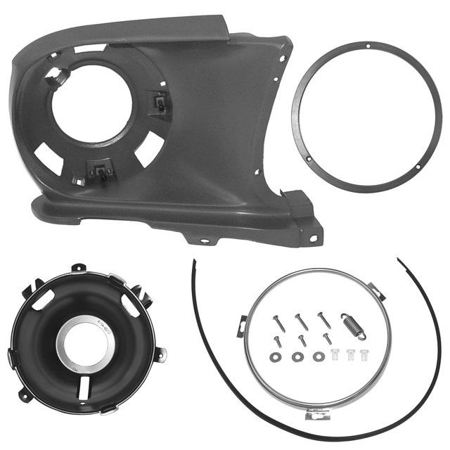 1967 1968 FORD MUSTANG HEADLIGHT HOUSING ASSEMBLY KIT RIGHT 6PCS 67F