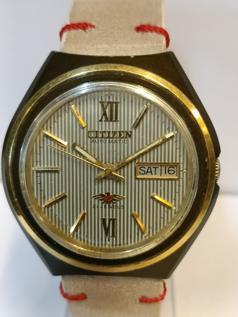 vintage an・an no.21 CITIZEN 21 JEWELS AUTOMATIC 4-820487 JAPAN MEN'S FULL WORKING
