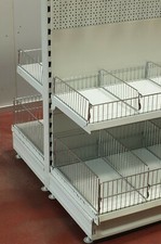 Tegometall Griglia divisoria per ripiani Griglia cromata T47 H17 cm 50 pezzi