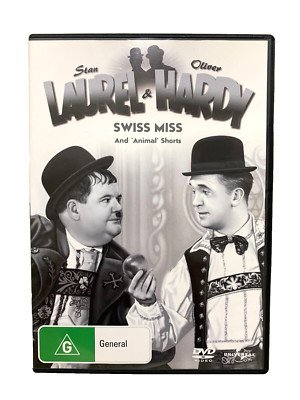 Laurel & Hardy DVD Swiss Miss and Animal Shorts Feature Film Comedy CLASSIC VGC