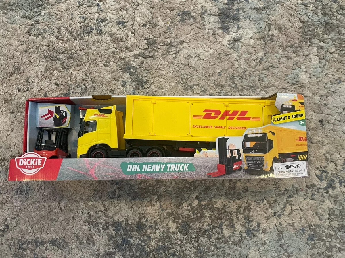 Dickie Toys DHL Heavy Truck / Mini Forklift And Bins | eBay