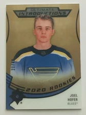 2020-21 Ultimate Introductions Gold Rookie Joel Hofer /49 St. Louis Blues RC