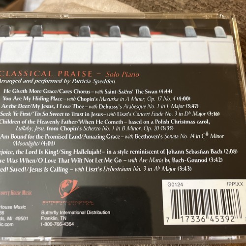 Patricia Spedden : Classical Praise: Solo Piano (CD) - Picture 2 of 2
