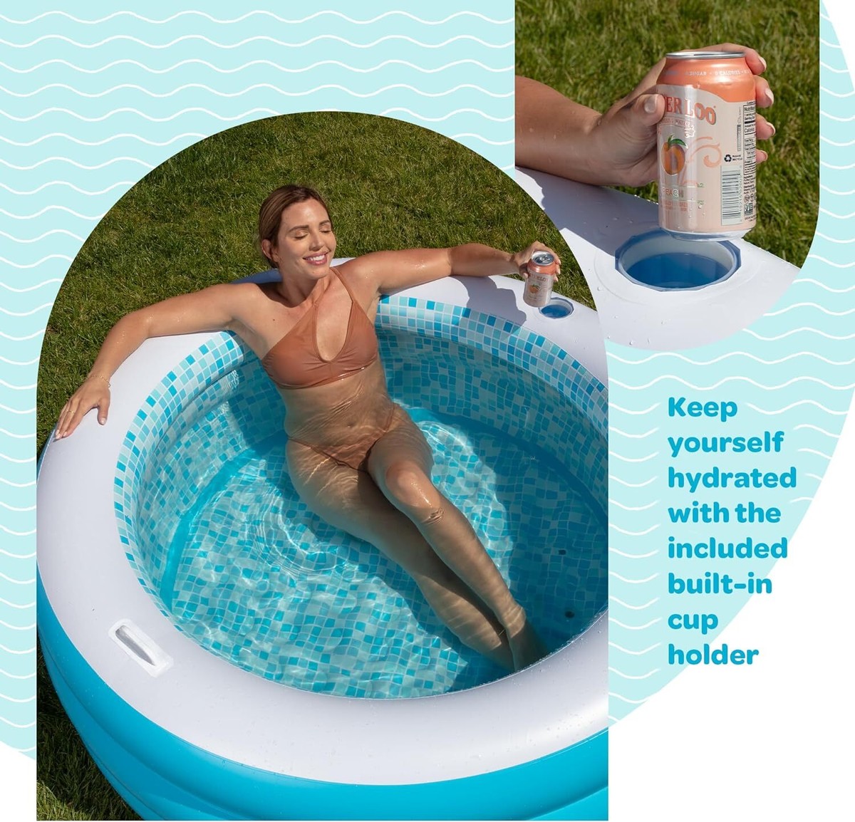 kiddie Pool Swimming Pool inflatable round family Pool for Kids And Family  Adult