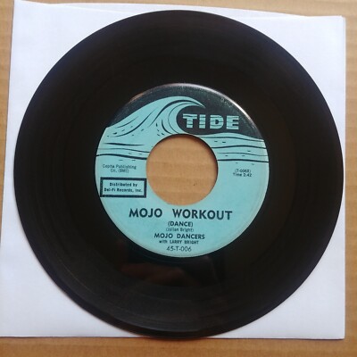 LARRY BRIGHT Mojo Workout 45 7'' FUNK SOUL Tide Record Vinyl 1960 Records RARE