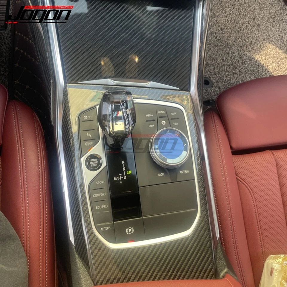 Tapicería interior del tablero de instrumentos de consola de carbono seco para BMW Serie 3 G20 20-22 320i 330i Foto 4 de 4