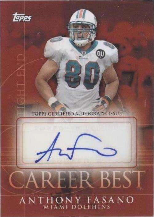 2009 Topps Anthony Fasano #CBA-AF - 1 of 2
