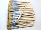 50pcs Disposable Glue 3/4" Brush Wood Handle Hobby Paint Touch-up Flux Acid Bulk
