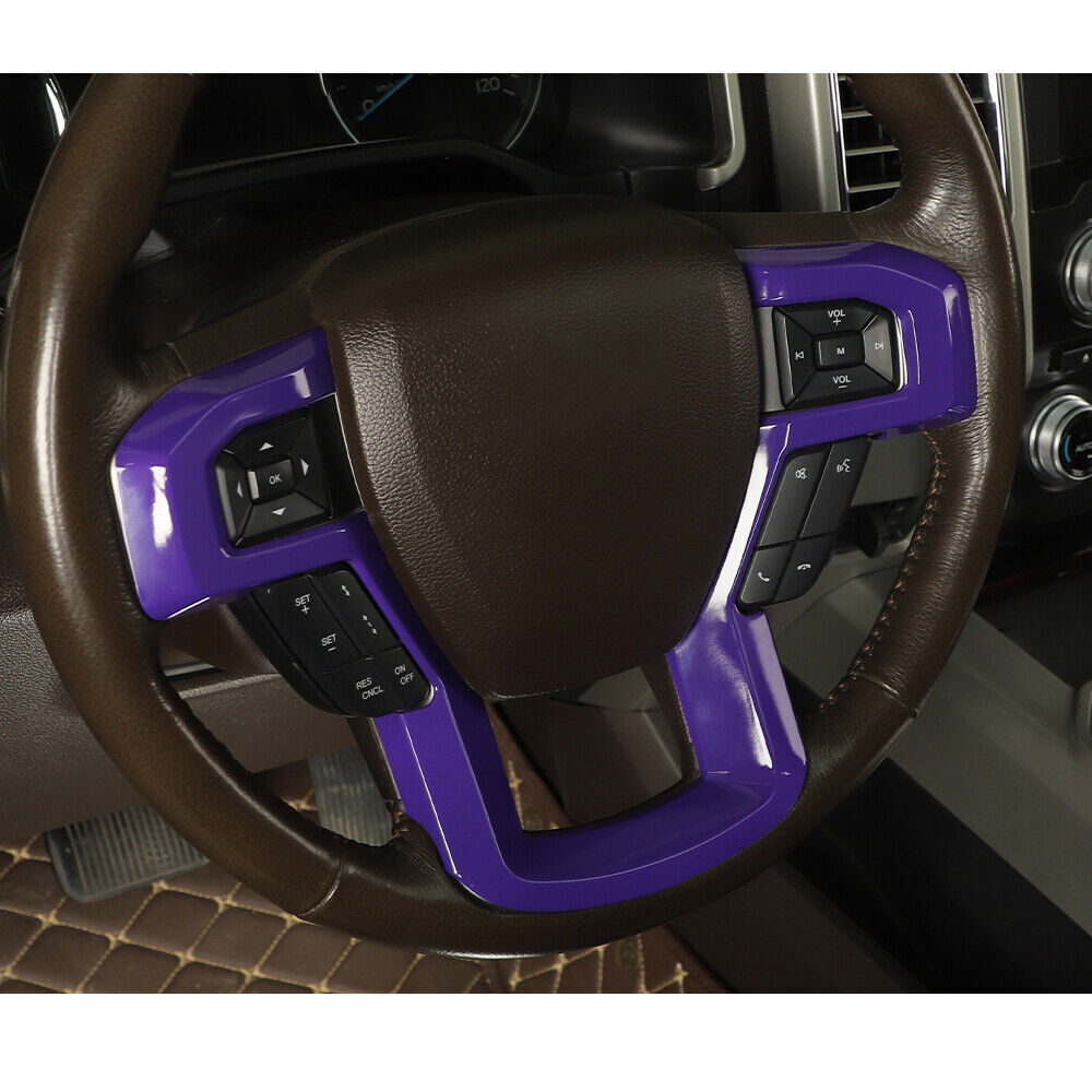 Jecar Steering Wheel Trim Cover Frame For Ford F150 2015-2020 – Multi-Color ABS Sticker