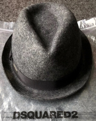 DSQUARED2 F/W 2015 TRILBY HAT FEDORA HUT M MÜTZE CAP KAPPE CAPI KÄPPI CAPELLO