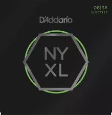 D'Addario NYXL 0838 Extra Super Light Gauge Guitar Strings  8-38 NYXL0838