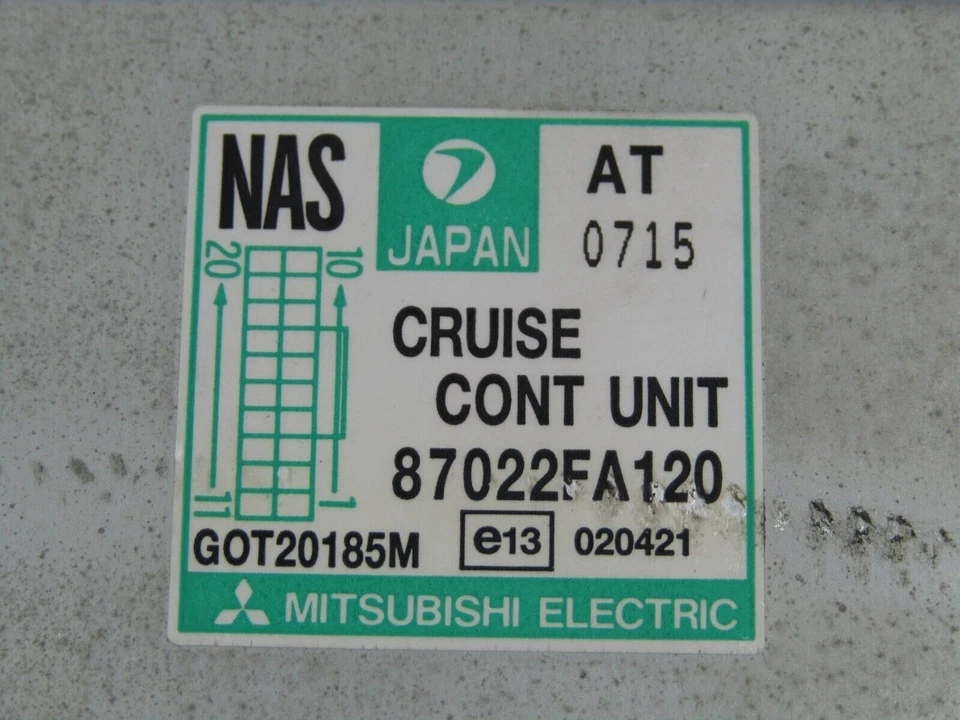 2000-2001 Subaru Outback Impreza Cruise Control Module Unit OEM 87022FA120 - Image 2 of 4