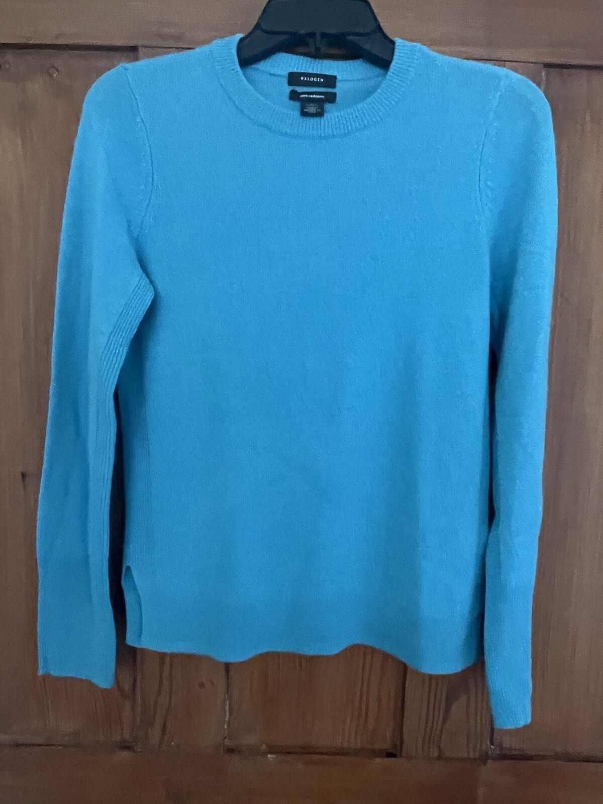 Women’s Halogen Turquoise Blue Cashmere Sweater XS