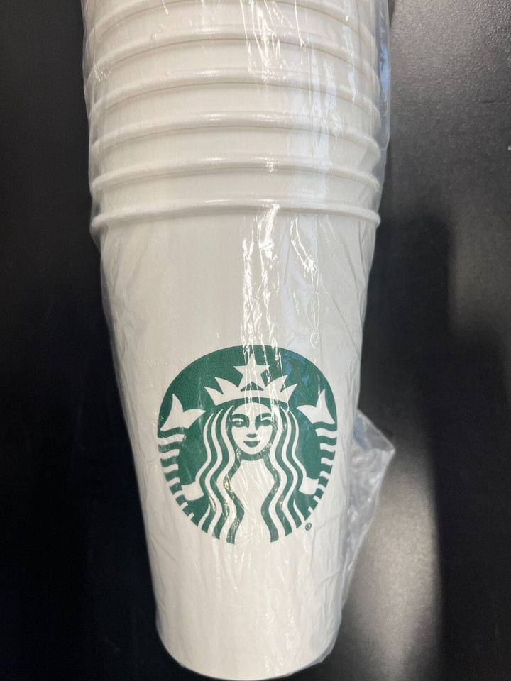 STARBUCKS disposable PAPER CUPS Grande (16 oz) New & Sealed - 50 Count ...