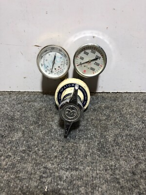 #ad #ad Used Atomic Accessories AGR 28 Gas Regulator w 2 gauges 60 amp; 3000 PSI $29.75