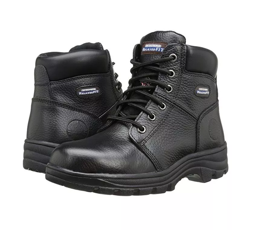 Skechers relaxed fit sales steel toe