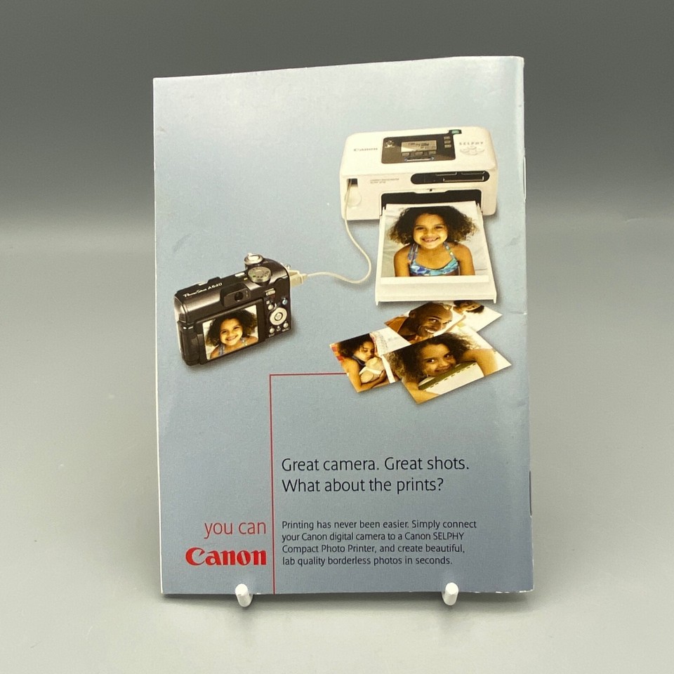 Canon PowerShot A550 Digital Camera Basic User Guide Manual eBay