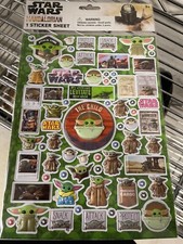 Star Wars The Child Mandalorian Raised Sticker Sheets Box of 24 Sheets 