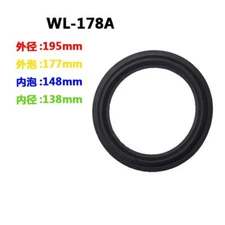 Top Grade 8" 8 inch 195mm Speaker Surround Rubber Edge Repair Replacement
