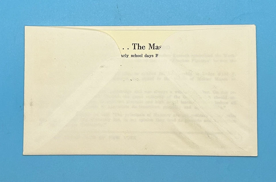 1958 Louis Kossuth Patriot Statesman Mason FDC Masonic First Day Cover 4 8 Cent - Image 2 of 2