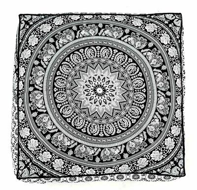 New Indian Fancy  Floor Cushion Cover Mandala Tapestry Square Floor Cushion Cove