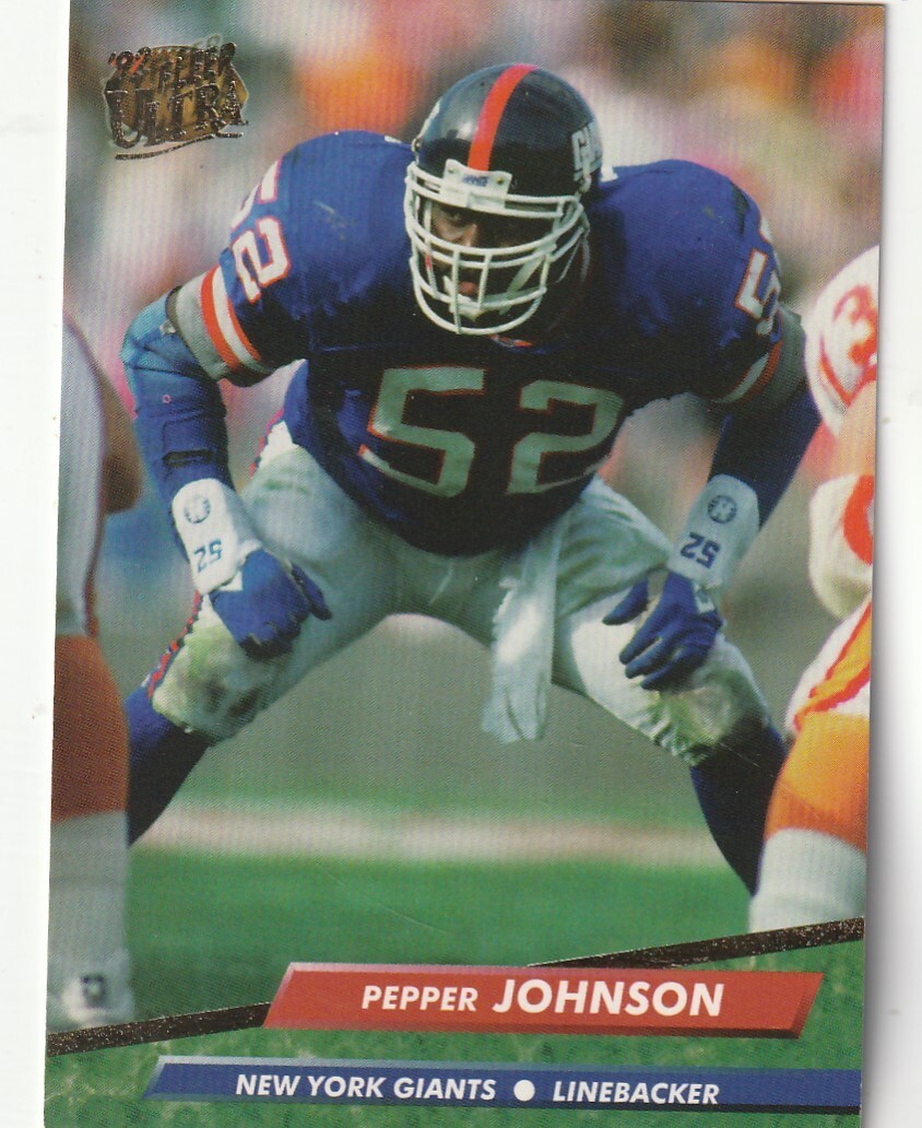 FREE SHIPPING-MINT-1992 Fleer Ultra Pepper Johnson #280 GIANTS