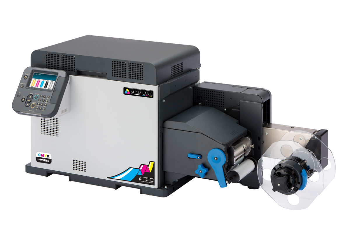 Afinia Label LT5C CMYK+W Color Toner Based Label Printer with