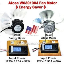 Atosa W0301904 Fan Motor 115V, Energy Saver ECM, Free Shipping, SHIPS TODAY!