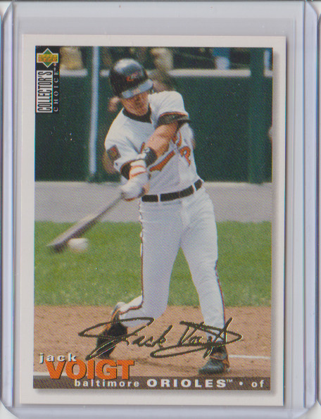 1995 Collector's Choice Gold Signature Parallel 337 Jack Voigt Baltimore Orioles