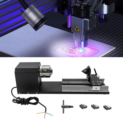 Laser Rotary Y-axis Chuck Engraver Rotary Attachment for Engraving Cutting 