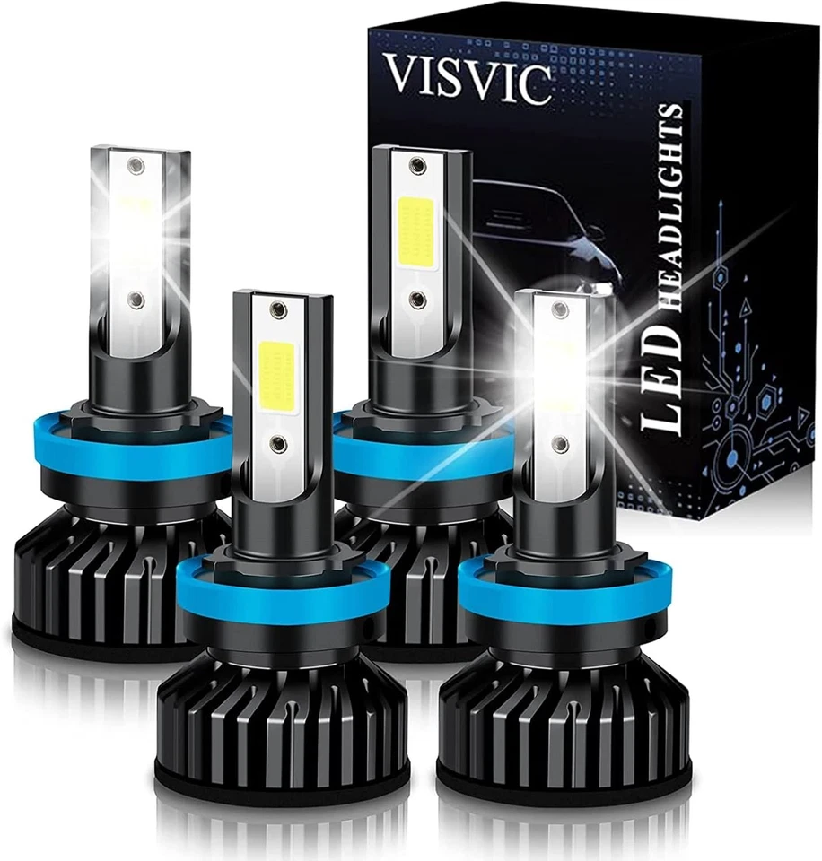 Faro LED bombillas de haz alto bajo 6000 k para Chevrolet Malibu 2004 2005 H11/H9/H8 Foto 3 de 4