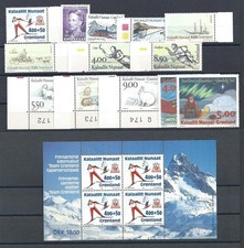 1994 GROENLAND, ANNÉE COMPLÈTE 13 VALEURS + 1 FEUILLE - MNH**
