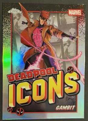 2025 Topps Chrome Deadpool Icons Gambit Marvel X-Men #DI-4