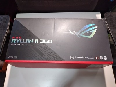 Complete Open ASUS ROG RYUJIN II 360 Liquid CPU Cooler AIO Black w/ LCD Display