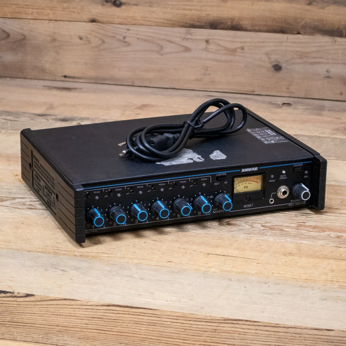 SHURE M367 旧型マイクミキサー 通電確認済 SHURE M367 旧型マイクミキサー 通電確認済 Shure Powered Analog