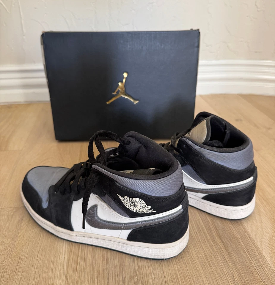 Talla 8 - Air Jordan 1 SE Mid Satin Gris Humo Foto 2 de 4