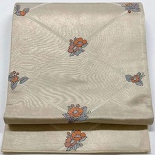 6033 Japanese Vintage Fukuro Obi Belt Kimono Fabric Silk Traditional