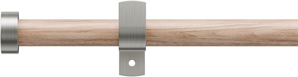 Ausziehbare Gardinenstange 76-280Cm Holz Ø 19Mm Mit Dekorativen EndstüCken-image