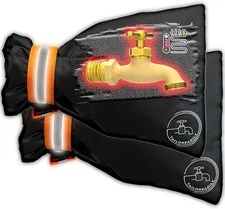 2 Pack Outdoor Faucet Covers for Winter Freeze Protection, Thick Insulated...