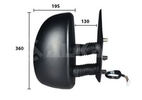 Alkar AußEnspiegel 9240921 FüR Fiat Ducato Jumper CitroËN Peugeot Boxer 244 Bus