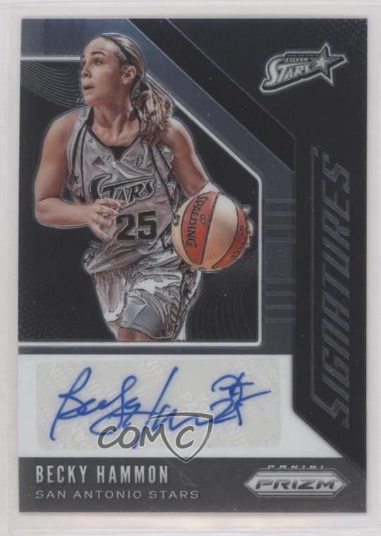 2020 Panini Prizm WNBA Signatures Becky Hammon #SG-BHM Auto HOF rf2