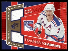 2007-08 SPx Flashback Fabrics Brian Leetch New York Rangers #105