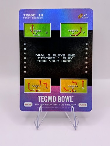 2026 Battle Arena Tecmo Bowl Rare Battlefoil Bonus Play `Trade In`  BPL12