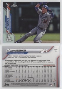 2020 Topps Chrome Photo Variation SP (Sliding) Cody Bellinger #77